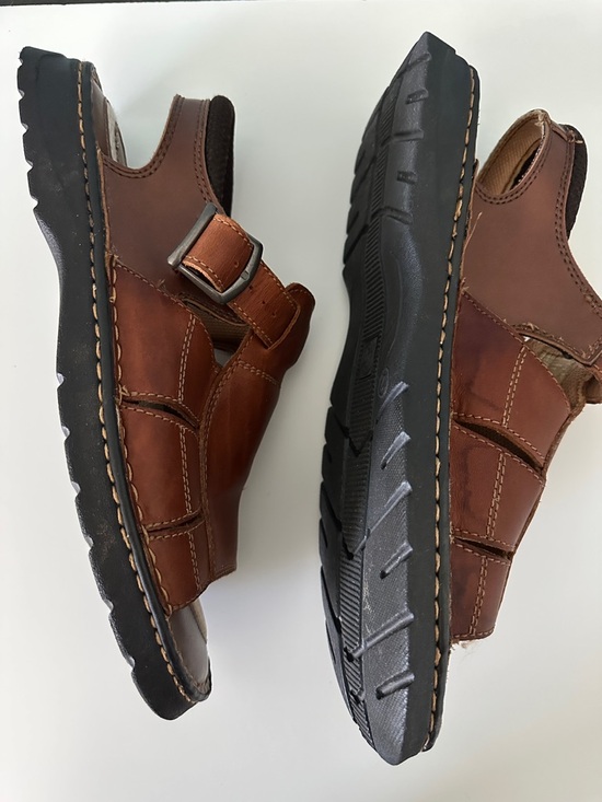 Men\'s Brown Leather Sandals main image 7